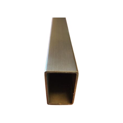 Tube rectangle inox brossé 60x30x2 mm - Longueur 80 cms (1/2)