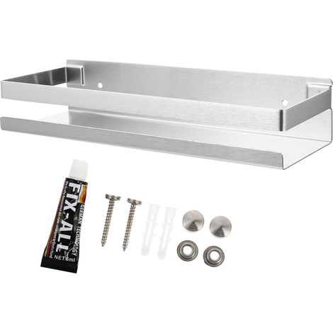 Étagère en acier inoxydable étanche et légère, petite compacte, idéale pour organiser optimiser (1/5)