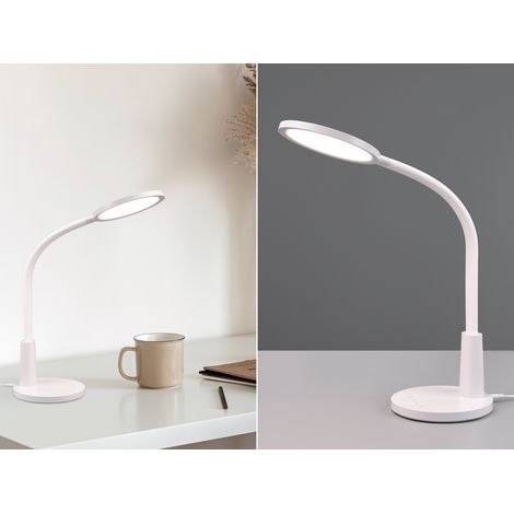 LED Schreibtischleuchte SALLY Flexibel TOUCH Dimmer Weiß, Höhe 36cm (1/5)