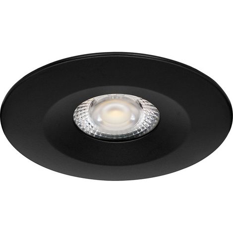 ASPEN VOL1 Spot Encastré rond fixe noir LED 5 Watts 36° 450lm 3000/4000K (CCT) ARIC 51224 (1/3)