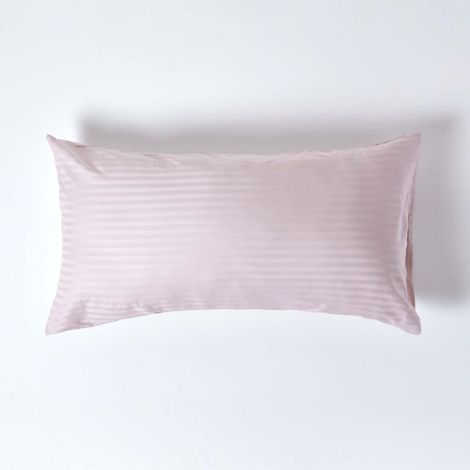 HOMESCAPES Dusky Pink Violet Egyptian Cotton Ultrasoft Housewife Pillowcase 330 Thread Count, KingSize - Dusky Pink Violet (1/4)