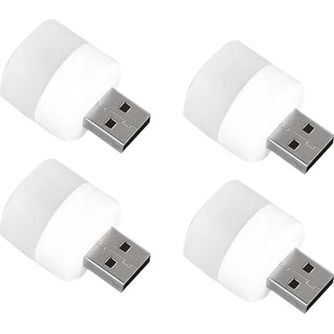 Veilleuse USB, mini ampoule LED enfichable, blanc chaud, convient pour chambre à coucher, salle de bain
