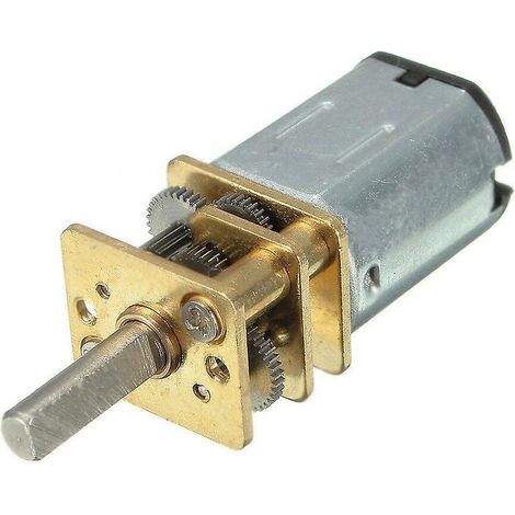 Moteur électrique à engrenages métalliques miniature N20 DC12V 300 tr/min, boîtier inclus (1/5)