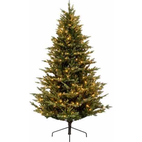 Albero di Natale St. Moritz H180 cm verde con 2000 LED e 1778 rami Mercury