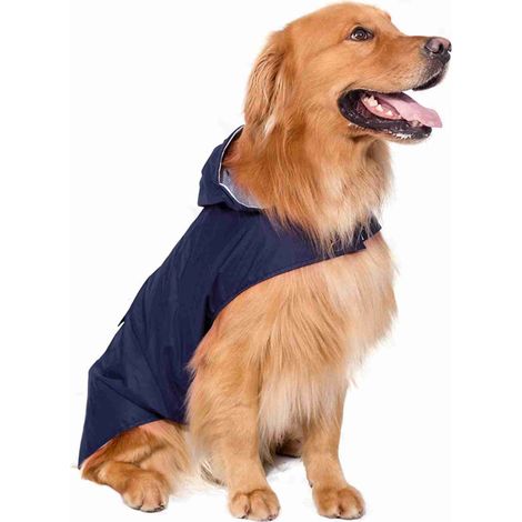 Imperméable réfléchissant pour chien de taille moyenne à grande, avec ouverture pour laisse, taille 6XL. (1/3)