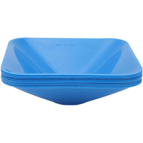 Lot de 10 cônes d'entraînement carrés, empilables et compacts, de couleur vive, pour le football (bleu). (1/5)
