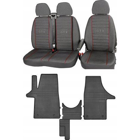 Juego de fundas y alfombrillas para VW TRANSPORTER T6 de 2015-2022 (1/5)