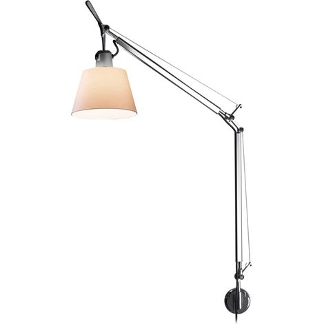 Artemide Tolomeo 0947010A+A025150 Lampada Basculante Parete, Pergamena