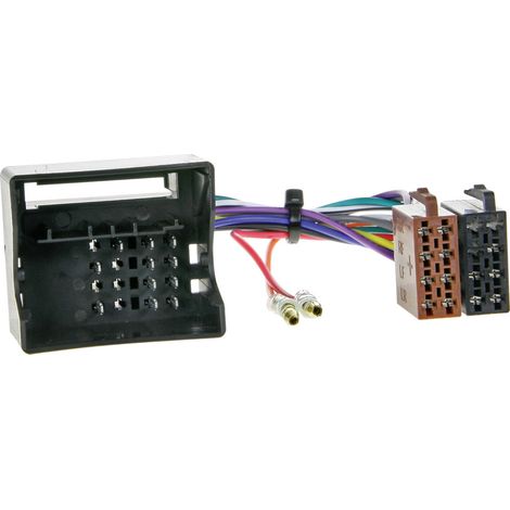 Adnauto – Adaptateur ISO femelle QUADLOCK 40 broches – Connexion haut-parleur avant et arrière – Pour installation radio véhicule