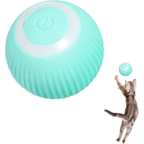 Blu - 1 Pezzo - Interactive Palla per il Gatto Interattivo di Self - 360° USB - Stimola l'Istinto di Caccia (1/5)