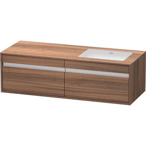 Mueble bajo lavabo KETHO 550x1400x426mm WT re walnut nature