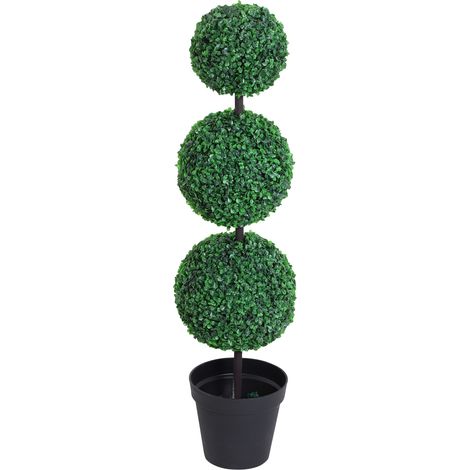 Buis artificiel en boules HELMUT vert (1/5)