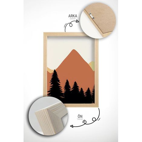 Arte de pared de MDF con marco Painting Multicolor (1/2)