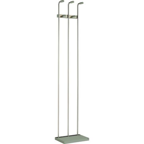 Perchero mod. 465 herrajes en cromo satinado lacado verde, 182 cm(alto)34 cm(ancho)20 cm(largo) (1/2)