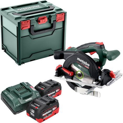Metabo KS 18 LTX 57 BL Akku Handkreissäge 18 V 57 mm + 2x LiHD Akku 10,0 Ah + Ladegerät + Metabox (1/5)