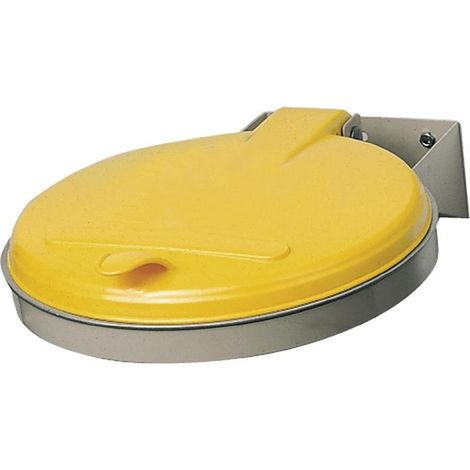 Poubelle B400xT510mm 120l avec couvercle jaune (KS)
