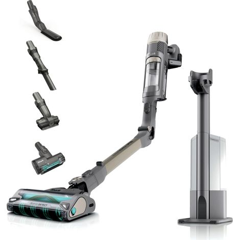 Aspirateur Balai sans Fil spécial Poils d’Animaux, Autonomie 70 Min, Système Anti-allergènes, Base autovidante 45 Jours, Anti-emmêlement, IP3257EUT (1/5)