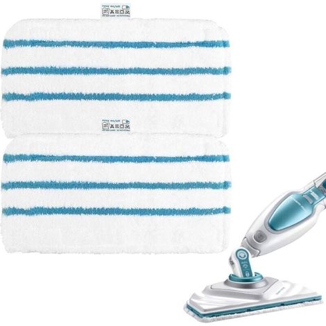 2Lingettes pour Black et Decker Balais Vapeur FSMP20 Steam Mop pour Black Decker FSM1630, FSM1616, FSMH13E5, FSM1321, FSM1605 (1/4)