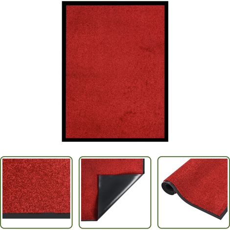 Tapis d'entrée - Paillasson Rouge 60x80 cm (1/5)