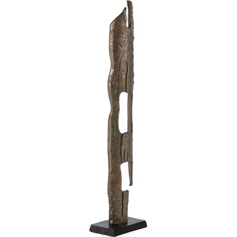Sculpture 15x13x100 Métal Doré Antique/Noir (1/5)