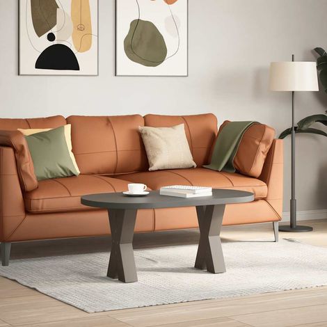 Maison Exclusive - Couchtischbeine X-Form 2 Stk. Naturstahl 28x(4