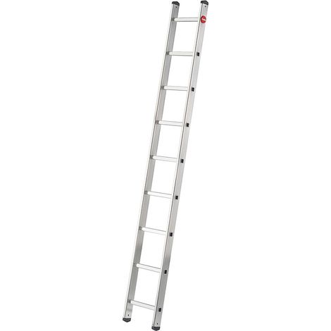 Echelle simple 9 échelons 2,6m/3,5m en alu professionnelle Hailo ProfiStep Uno