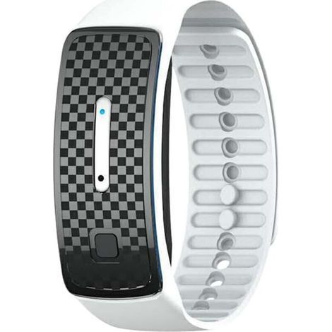 Bracelet anti-moustiques à ultrasons étanche, bracelet anti-piqûres de moustiques rechargeable pour les sports de plein air (blanc) (1/5)
