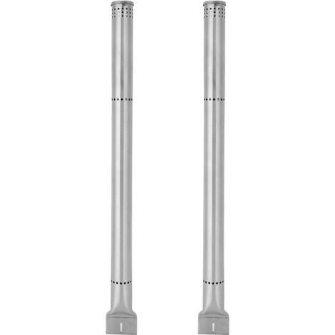 2 Pièces Tubes Brûleurs Barbecue en Acier Inoxydable, Pièces de Rechange pour Grils à Gaz Charbroil (1/5)