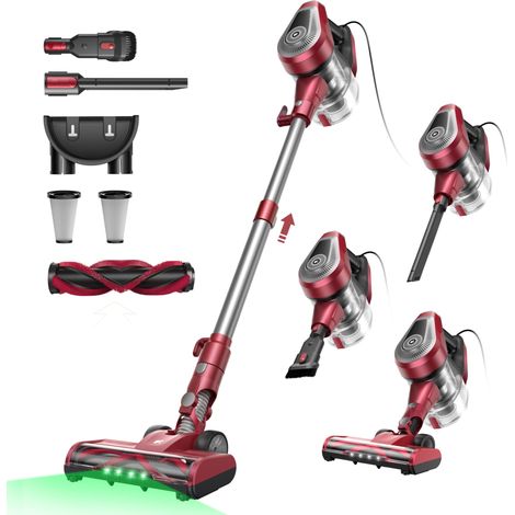 Aspirateur avec câble, 70 kPa, LED, aspirateur Portable 5 en 1, câble 7 m