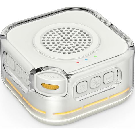 Machine à bruit blanc, générateur de bruit blanc pour l'aide au sommeil avec 28 sons et détection de bruit, intensité réglable et carte du parcours, machine à sons portable avec Bluetooth pour adultes (1/5)