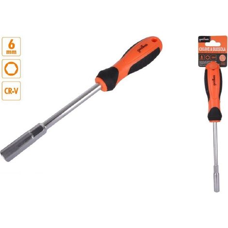 Trade Shop - EXAGONSTRUKTUR KEY 6 MM CACCIAVITE CR-V MIT ERGONOMISCHER IMPUGNATURE 94863 - (1/2)