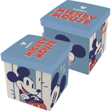 Tabouret de Rangement cube Disney Mickey (1/3)