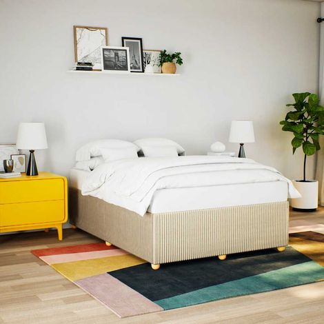 Giroletto senza Materasso Crema 140x200 cm in Tessuto vidaXL (1/5)