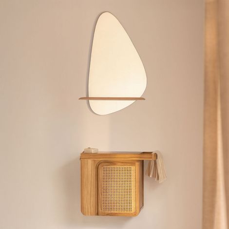 Set di mobili da bagno sospesi 60x40 cm in legno di teak Georgy SKLUM            
