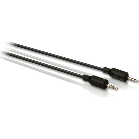 Philips SWA2529W - -Cavo de 3,5 mm Jack Connector (1,5 Metri), Nero