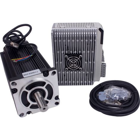 Moteur Servo à Boucle Fermée, Couple de Maintien de 20N.m, Compatibilité avec les Fraiseuses CNC, 20N.m kit (1/2)