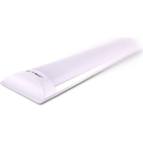 V-Tac – Réglette à LED prismatique 120cm – 40W 4200 lumens – IP20 blanc – Éclairage uniforme pour bureaux et ateliers