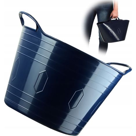 KADAX Flexible Basket, universeller Wäschekorb, Waschbecken, 15 l, marineblau