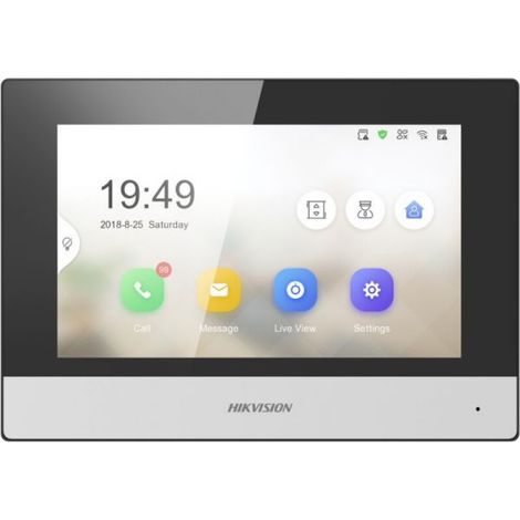 Monitor Videocitofono Hikvision Postazione Interna 7 Policci a 2 Fili  Wireless DS-KH6320-WTE2 (1/5)
