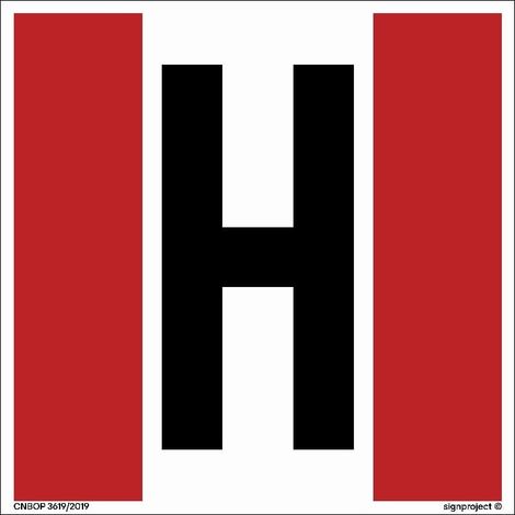 - Idrante esterno H - Piastra 200X200 - Piastra in PVC ignifugo impermeabile.