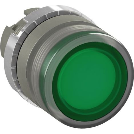 Bouton poussoir Affleurant lumineux Vert (lentille plastique) 1SFA184492R9102 ABB HW052191
