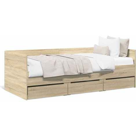 Maison Exclusive - Divano Letto con Cassetti senza Materasso 90x200 cm (1/5)
