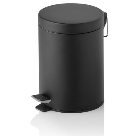 Poubelle à pédale avec bac plastique Ø 20,5 cm 5 ltr époxy métal polyester - Was Germany (1/2)