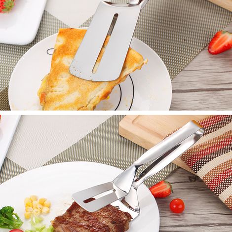 Pince à steak multifonctionnelle 3 en 1 en acier inoxydable, antirouille, pour la cuisine. (1/5)