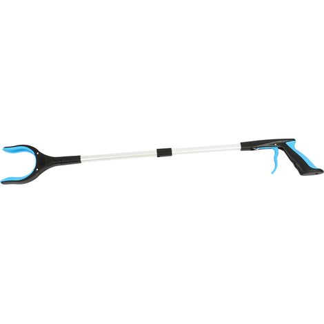 Herramienta plegable de aluminio de 81 cm (32 pulgadas), con pinza de goma giratoria y extensión de brazo para personas mayores.