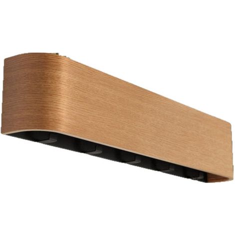 Moderne, wandmontierte Garderobe aus Eiche – Unsichtbare Haken für Jacken und Mäntel – Elegante Aufbewahrungsmöglichkeit im Eingangsbereich (1/5)