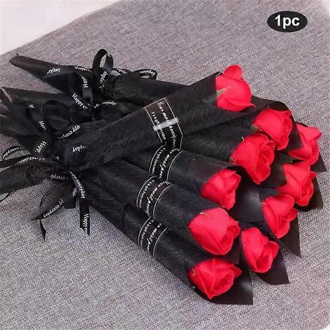 Bouquet de roses en savon parfumées (110 pièces) - Cadeau pour demoiselles d'honneur, fête des mères, mariage, invité(e), pour votre partenaire (1/4)