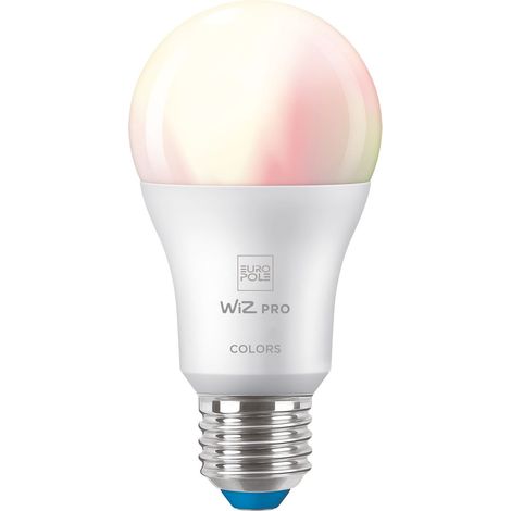 Lampe LED E27 WiZ Pro RGB+TW 2200K-6500K 8W 230VAC - EUROPOLE - 409408