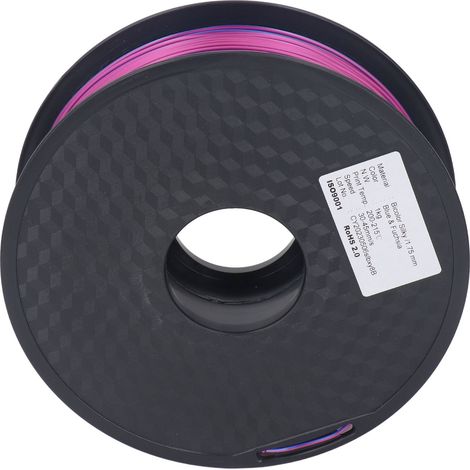 1,75 mm PLA-Seidenfilament, blau-rot-violett zweifarbig glänzend, 3D-Drucker-Verbrauchsmaterial, metallisch irisierend (1/5)