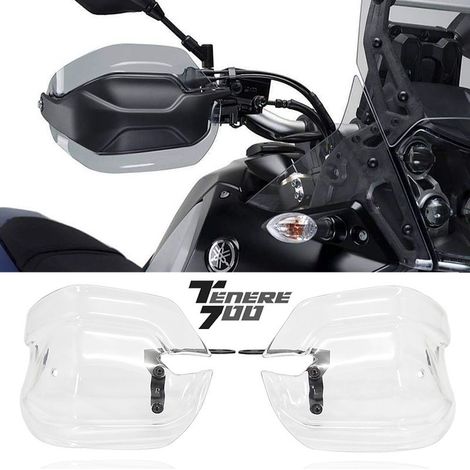 Verlängerte Handprotektoren für Yamaha Tenere 700 Motorräder zum Schutz der Windschutzscheibe (1/4)